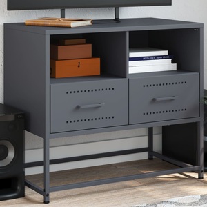 vidaXL, vidaXL TV-Schrank Anthrazit 68x39x60,5 cm Stahl
