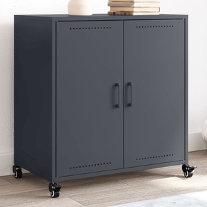 vidaXL, vidaXL Sideboard Anthrazit 68,5x39x72 cm Kaltgewalzter Stahl