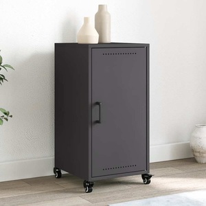 vidaXL Sideboard Schwarz 36x39x72 cm Kaltgewalzter Stahl