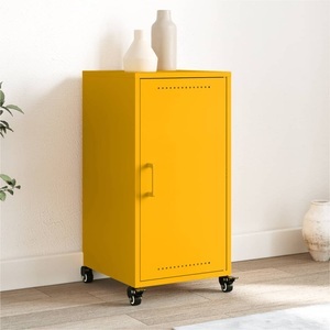 vidaXL, vidaXL Sideboard Senfgelb 36x39x72 cm Kaltgewalzter Stahl