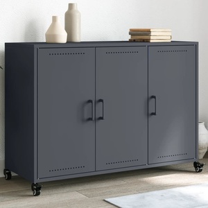 vidaXL, vidaXL Sideboard Anthrazit 100,5x39x72 cm Kaltgewalzter Stahl