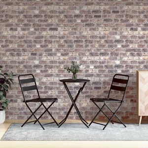 vidaXL, vidaXL 3D-Wandpaneele 10 Stk. Dunkelbraun 100x50 cm EPS
