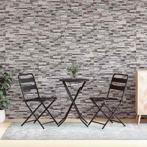 vidaXL, vidaXL 3D-Wandpaneele 10 Stk. Hellgrau 100x50 cm EPS