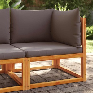 vidaXL, vidaXL Garten-Ecksofa mit Kissen Massivholz Akazie