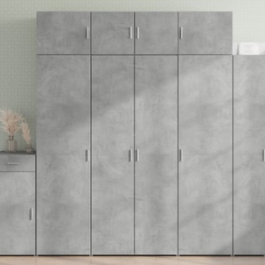 vidaXL, vidaXL Highboard Betongrau 80x42,5x185 cm Holzwerkstoff, vidaXL Highboard Betongrau 80x42,5x185 cm Holzwerkstoff