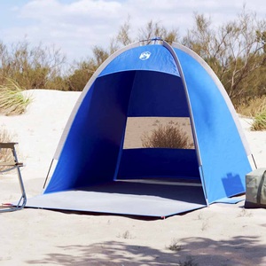 vidaXL, vidaXL Strandzelt 3 Personen Azurblau Wasserdicht