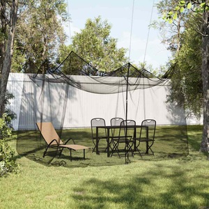 vidaXL, vidaXL Moskitonetz Indoor Outdoor 156 Mesh Schwarz 300x300x250 cm, vidaXL Moskitonetz Indoor Outdoor 156 Mesh Schwarz 300x300x250 cm