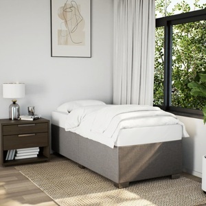 vidaXL, vidaXL Bettgestell Taupe 90x200 cm Stoff