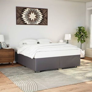vidaXL, vidaXL Bettgestell Grau 180x200 cm Kunstleder