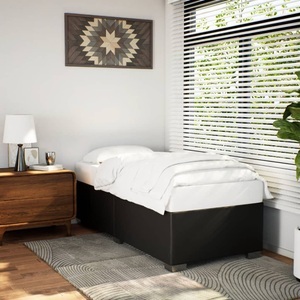 vidaXL, vidaXL Bettgestell Schwarz 100x200 cm Kunstleder