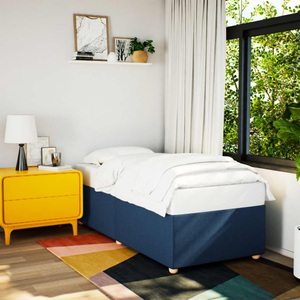 vidaXL, vidaXL Bettgestell Blau 100x200 cm Stoff