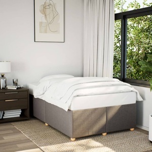 vidaXL, vidaXL Bettgestell Taupe 120x190 cm Stoff