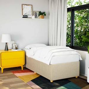 vidaXL, vidaXL Bettgestell Creme 80x200 cm Stoff