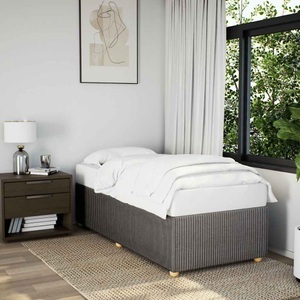 vidaXL, vidaXL Bettgestell Taupe 90x200 cm Stoff