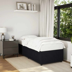vidaXL, vidaXL Bettgestell Schwarz 90x200 cm Samt