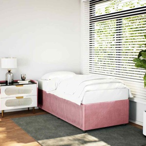 vidaXL, vidaXL Bettgestell Rosa 90x200 cm Samt
