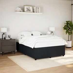 vidaXL, vidaXL Bettgestell Schwarz 140x200 cm Samt