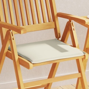 vidaXL, vidaXL Garten-Sitzkissen 2 Stk. Creme 45x45x2 cm Quadratisch, vidaXL Garten-Sitzkissen 2 Stk. Creme 45x45x2 cm Quadratisch