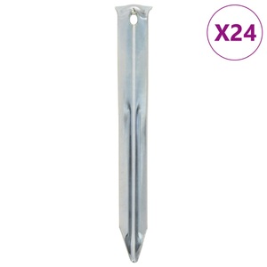 vidaXL, vidaXL Zeltheringe 24 Stk. 17 cm Ø20 mm Verzinkter Stahl, vidaXL Zeltheringe 24 Stk. 17 cm Ø20 mm Verzinkter Stahl