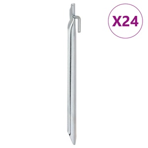 vidaXL, vidaXL Zeltheringe 24 Stk. V-Form 25 cm Ø20 mm Verzinkter Stahl, vidaXL Zeltheringe 24 Stk. V-Form 25 cm Ø20 mm Verzinkter Stahl