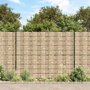 vidaXL, vidaXL Sichtschutzstreifen 2 Stk. Steinoptik Grau 35x0,19 m PVC, vidaXL Sichtschutzstreifen 2 Stk. Steinoptik Grau 35x0,19 m PVC