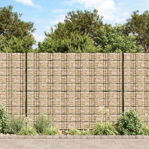 vidaXL, vidaXL Sichtschutzstreifen 4 Stk. Steinoptik Grau 35x0,19 m PVC, vidaXL Sichtschutzstreifen 4 Stk. Steinoptik Grau 35x0,19 m PVC