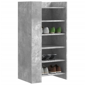 vidaXL, vidaXL Schuhschrank Betongrau 52x37,5x100 cm Holzwerkstoff