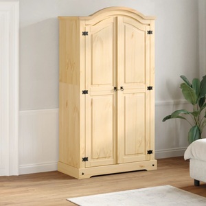 vidaXL, vidaXL Kleiderschrank Corona 102x52x186 cm Massivholz Kiefer, vidaXL Kleiderschrank Corona 102x52x186 cm Massivholz Kiefer