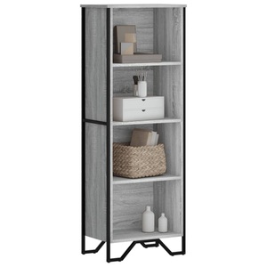 vidaXL, vidaXL Bücherregal Grau Sonoma 50x31x137,5 cm Holzwerkstoff