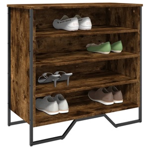 vidaXL, vidaXL Schuhregal Räuchereiche 80x38x78 cm Holzwerkstoff