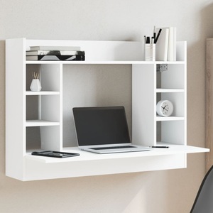 vidaXL, vidaXL Wand-Schreibtisch Weiß 105x48x75 cm Holzwerkstoff