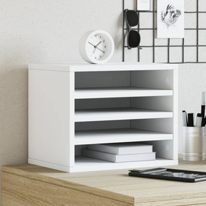 vidaXL, vidaXL Schreibtisch-Organizer Weiß 36x26x29,5 cm Holzwerkstoff, vidaXL Schreibtisch-Organizer Weiß 36x26x29,5 cm Holzwerkstoff