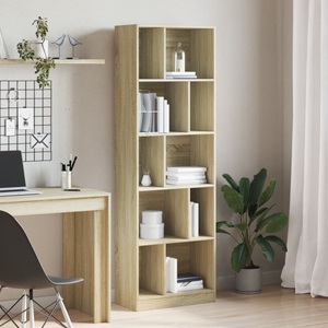 vidaXL, vidaXL Bücherregal Sonoma-Eiche 57x28,5x174 cm Holzwerkstoff