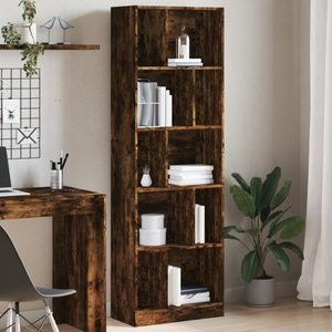 vidaXL, vidaXL Bücherregal Räuchereiche 57x28,5x174 cm Holzwerkstoff