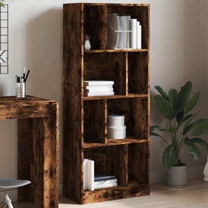 vidaXL, vidaXL Bücherregal Räuchereiche 57x28,5x141 cm Holzwerkstoff
