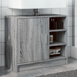 vidaXL, vidaXL Waschbeckenunterschrank Grau Sonoma 63x29x55 cm Holzwerkstoff