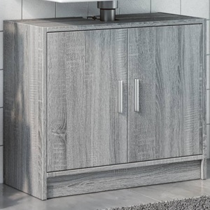 vidaXL, vidaXL Waschbeckenunterschrank Grau Sonoma 63x29x55 cm Holzwerkstoff