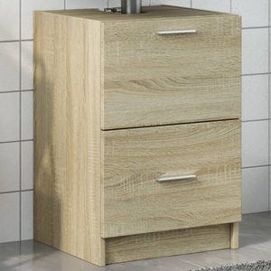 vidaXL, vidaXL Waschbeckenunterschrank Sonoma-Eiche 40x37x59 cm Holzwerkstoff