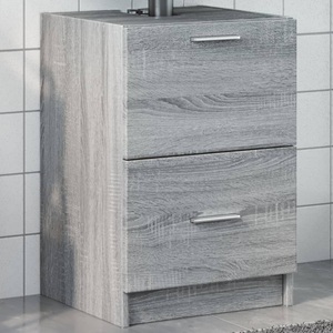 vidaXL, vidaXL Waschbeckenunterschrank Grau Sonoma 40x37x59 cm Holzwerkstoff