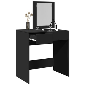 vidaXL, vidaXL Schminktisch mit Spiegel Schwarz 73x46,5x120 cm