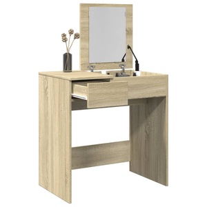 vidaXL, vidaXL Schminktisch mit Spiegel Sonoma-Eiche 73x46,5x120 cm