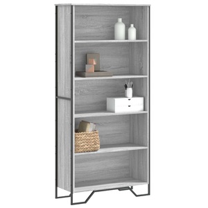 vidaXL, vidaXL Bücherregal Grau Sonoma 80x31x169 cm Holzwerkstoff
