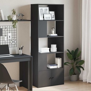 vidaXL, vidaXL Bücherregal Schwarz 70x36x189 cm Holzwerkstoff