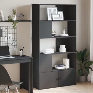 vidaXL, vidaXL Bücherregal Schwarz 100x36x189 cm Holzwerkstoff