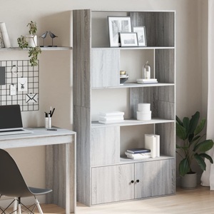 vidaXL, vidaXL Bücherregal Grau Sonoma 100x36x189 cm Holzwerkstoff