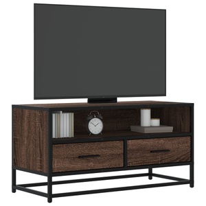 vidaXL, vidaXL TV-Schrank Eichen-Optik 80x34,5x40 cm Holzwerkstoff und Metall, vidaXL TV-Schrank Eichen-Optik 80x34,5x40 cm Holzwerkstoff und Metall