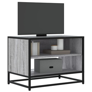 vidaXL, vidaXL TV-Schrank Grau Sonoma 61x40x46 cm Holzwerkstoff und Metall, vidaXL TV-Schrank Grau Sonoma 61x40x46 cm Holzwerkstoff und Metall