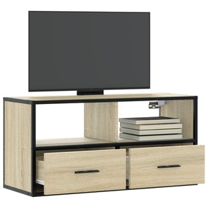 vidaXL, vidaXL TV-Schrank Sonoma-Eiche 80x31x39,5 cm Holzwerkstoff und Metall, vidaXL TV-Schrank Sonoma-Eiche 80x31x39,5 cm Holzwerkstoff und Metall