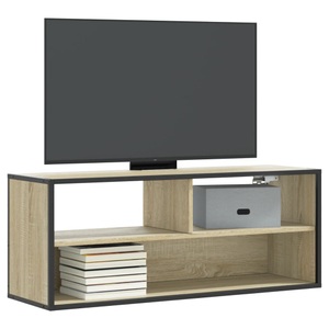 vidaXL, vidaXL TV-Schrank Sonoma-Eiche 100x31x39,5 cm Holzwerkstoff und Metall, vidaXL TV-Schrank Sonoma-Eiche 100x31x39,5 cm Holzwerkstoff und Metall