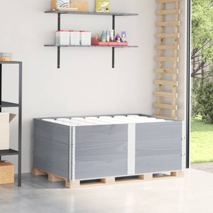 vidaXL, vidaXL Paletten-Aufsatzrahmen 3 Stk. Grau 150x100 cm Massivholz Kiefer, vidaXL Paletten-Aufsatzrahmen 3 Stk. Grau 150x100 cm Massivholz Kiefer